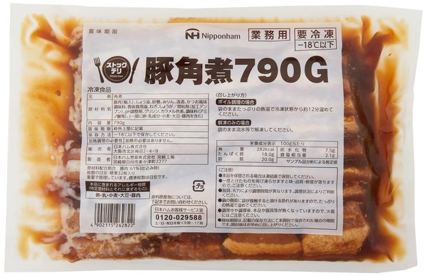 Rakuten - [冷凍] 日本ハム 豚角煮 790g