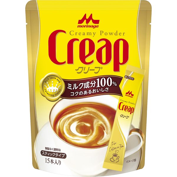 森永乳業 クリープ スティック 15本入x6袋 コーヒー ミルク コーヒークリーム