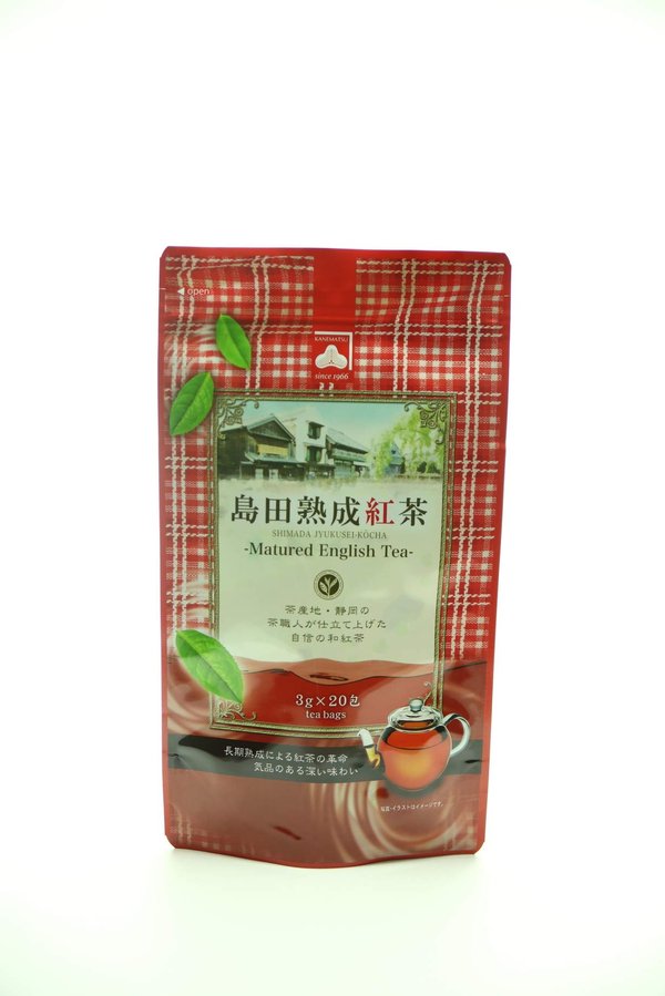 カネ松製茶 島田熟成茶紅茶ティーバッグ 60g x4袋