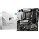 MSIマザーボード PRO B760M-A DDR4 II 第14/13/12世代Intel CPU(LGA1700) 【白い自作PCで快適ゲーム】 [B760...