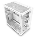 NZXT H9 Flow 2層構造ミドルタワーPCケース [White...(2)