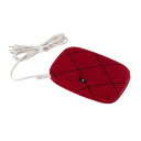 広電(KODEN) 電気あんか 平形 16cm×23cm×5cm 赤グレンチェック レトロ 温度調節 省エネ コンパクト VWH602H-AC