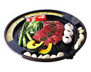 KAZARIKO サムギョプサル 焼肉プレート 鉄板焼き 直火式 グリルパン 焦げ付き防止 コーティング 丸型 (30CM)
