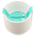 スリーキューブ 使い捨てボウル 暮らし良い品 エコシリーズ エコどんぶり ホワイト 570ml 50個入 KR-13