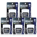 5個セットリーチ1450デンタルフロス 50m フッ素配合 歯間クリーナー ワックス加工 初心者にも