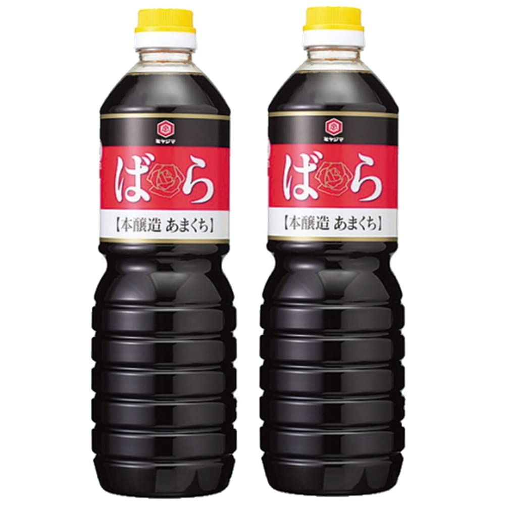 宮島醤油 ばら本醸造あまくち醤油 1L（2本セット）おまけ付