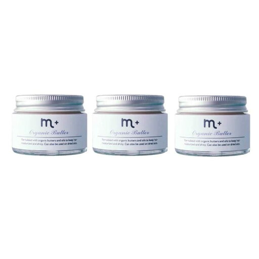 エムプラス オーガニックバター 50g×3個 ヘアバンドorシュシュおまけ付き エムプラス オーガニックバター 50g×3個 ヘアバンドorシュシュおまけ付き
