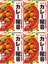 カレー曜日 中辛 (4個セット) おまけ付 ごろっと具だくさん 国産野菜使用 レンジで簡単 具材料UP 中辛