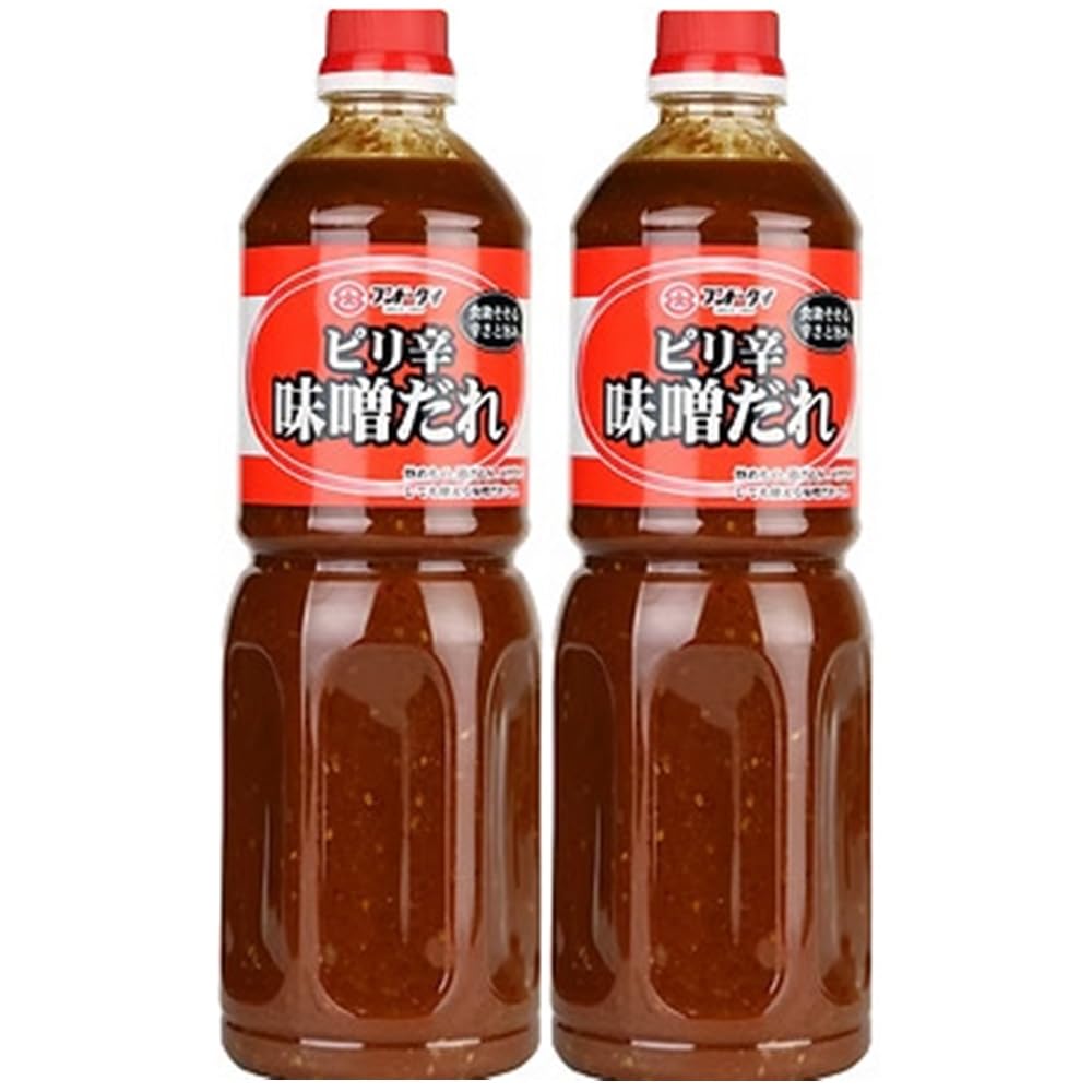 2本ピリ辛 味噌だれ 1160g フンドーダイ 大容量 調味料 食欲そそる辛さと旨み うまみ ヘルシー おつまみ 炒め物 漬け込み つけだれ アレンジ