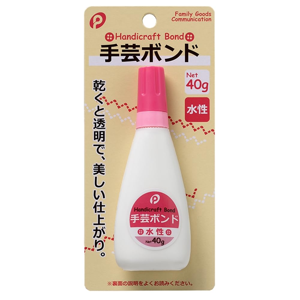 HUEISING 手芸ボンド T-NP1012 水性タイプ 1個 ポケット 手芸・工作用 DIY 透明 美しい仕上がり 布・革・紙・木 40g