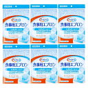 カワモト 食事用エプロン レギュラータイプ ブルー 6個セット(1枚入×6) 介護用品 食後の口腔ケア・歯磨き時にもOK 耐久性 マジックテープで長持ち 撥水加...