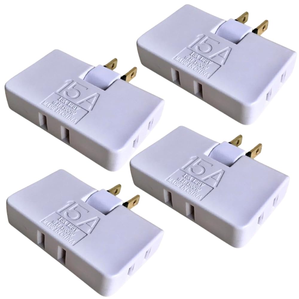 コーナータップ ホワイト 3個口(4個) 武田コーポレーション トラッキング火災予防カバー付き 屋内専用 ..