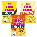ポテトチップス★BIG BAG ★うすしお・のりしお・コンソメパンチ★ 3種類セット 各160g ポテトスナック 大容量 おつまみ おいしい