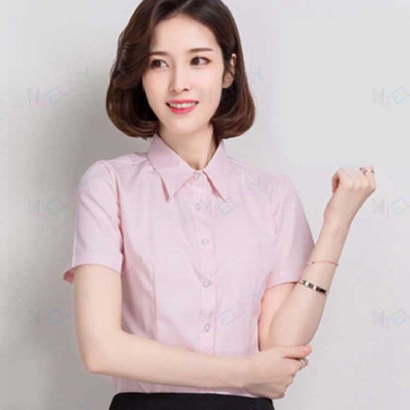 フォーマル 事務服 ワイシャツ インナー ビジネス ブラウス 長袖/半袖 冬 レディース 形態安定 スーツ 白 長袖シャツ シワになりにくい 秋 ブラウス 春夏 ユニフォーム リクルート 就活 OL 事務服 制服 シャツ 無地 黒 大きいサイズ velny-10053142 Velny サンプル画像2