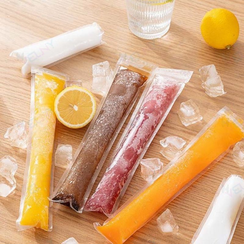 Velnyのお茶 製氷袋 多用途 製氷皿 透明 DIY 耐久性 製氷器 200枚 暑い夏に涼し 氷皿 氷 離乳食 アイスキャンディメーカー 棒状の氷づくりに 製氷袋 製氷袋 スティック ボトルに入れやすい 自宅 細長 お酒用氷 収納 夏用 小分け｜アングル3