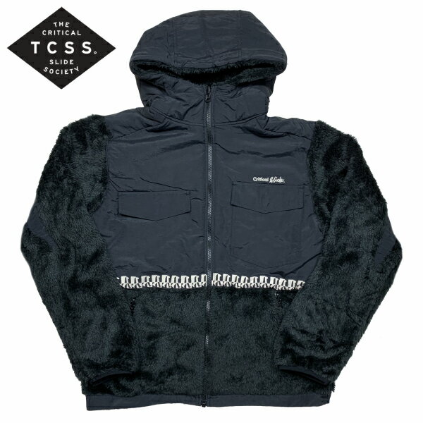 【SALE】新作【あす楽】TCSS ボアフリース パーカー ジップパーカー【ブラック BLACK 黒】アメカジ サーフ 西海岸【S/M/L/XL】BOA1902