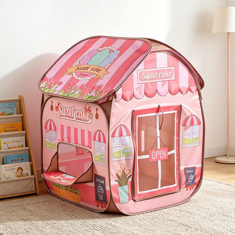 乐天商城 - キッズテント 子供テント プレイテント 室内テント 折りたたみ プレイハウス ボールハウス ボールプール 菓子屋 ごっこ遊び 秘密基地 男の子 女の子 誕生日 プレゼント おしゃれ