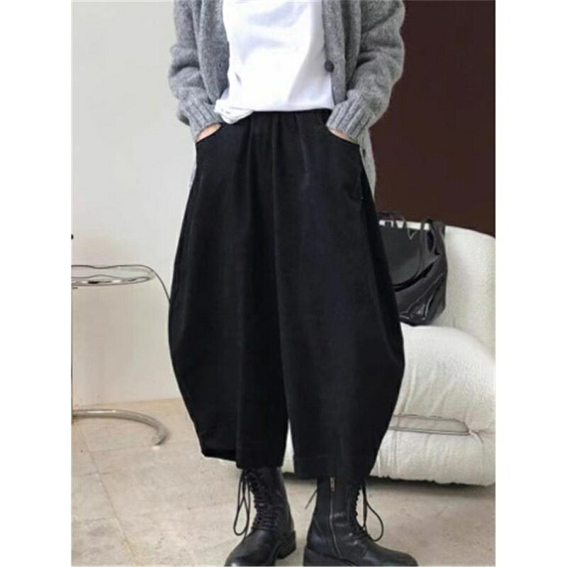 ガウチョパンツ レディース ワイドパンツ ハイウエス スカーチョ 秋冬 厚手 体型カバー ボトムス 美脚 ズボン カジュアル 無地 爆買 vender-10000789 VENDER サンプル画像2