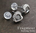 【5％OFF(～5/7 9:59）】ダンシングストーン Fragment ダイヤモンド ピアス K18 ダンシングダイヤモンド 揺れるダイヤ ハートモチーフ 18k 18金 レディース ファッション ジュエリー 品質保証書付 結婚式