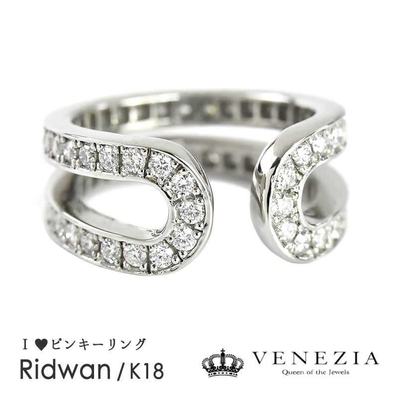 ピンキーリング ピンキーリング K18 ダイヤモンド リング Ridwan/リドワン 指輪 レディース ジュエリー 18k 18金 ゴールド Favoリング 結婚式