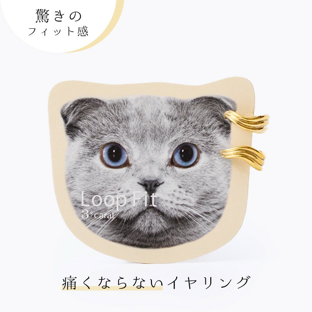 イヤリング ループフィット ミニループ ゴールド クロス 痛くない 痛くなりにくい 挟む シンプル ノンホールピアス ノンホール ニッケルフリー アレルギー対応...