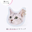 イヤリング ループフィット フープ ネコ 猫耳モチーフ 痛くない 痛くなりにくい 挟む シンプル ノンホールピアス ノンホール ニッケルフリー アレルギー対応 軽い 小さめ 日本製 上品 人気 おしゃれ かわいい 母の日 レディース 女性 ギフト プレゼント 3carat