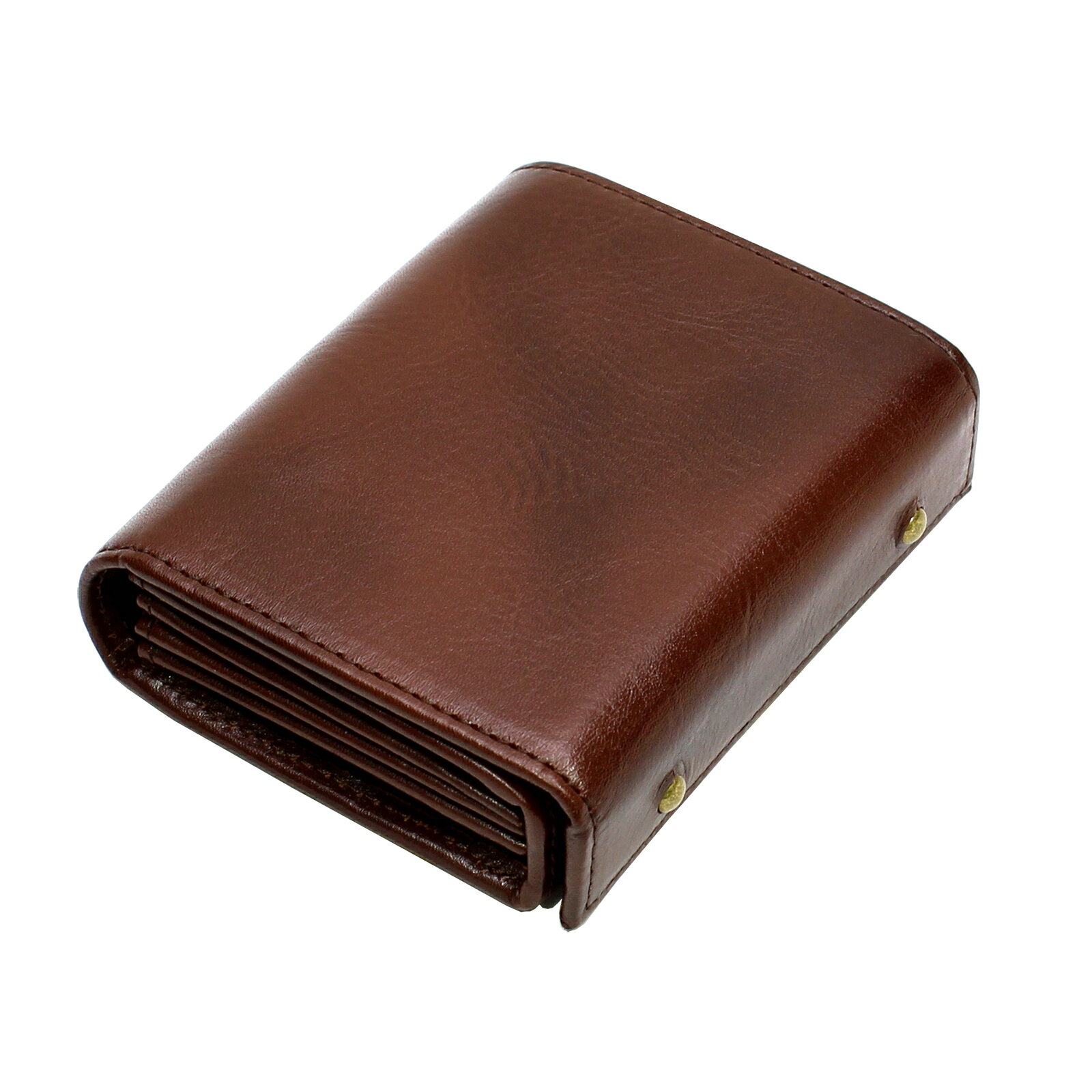 m+ - 【送料無料対象外】「millefoglie II P25 BUSCHETO」ミニ財布 ダークブラウン | corne/コルネ