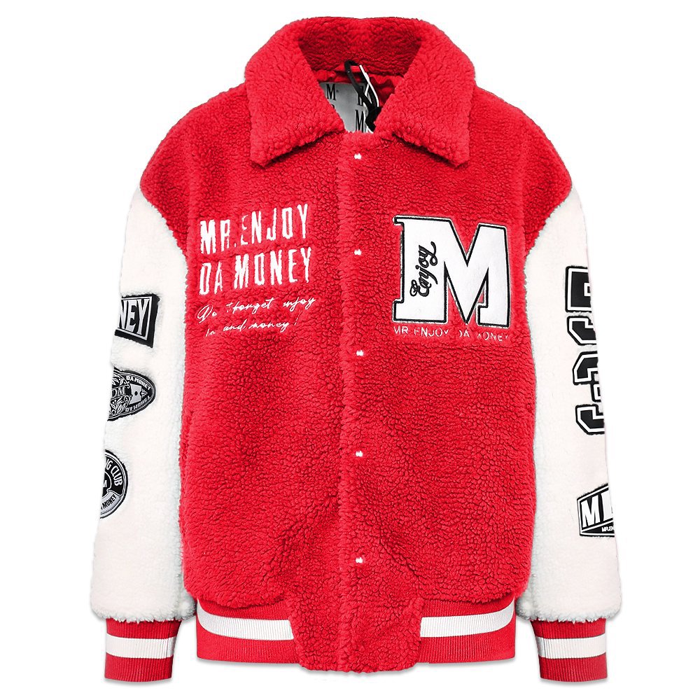 MR.ENJOY DA MONEY (M.E.D.M) / MEDM Boa Varsity Jacket