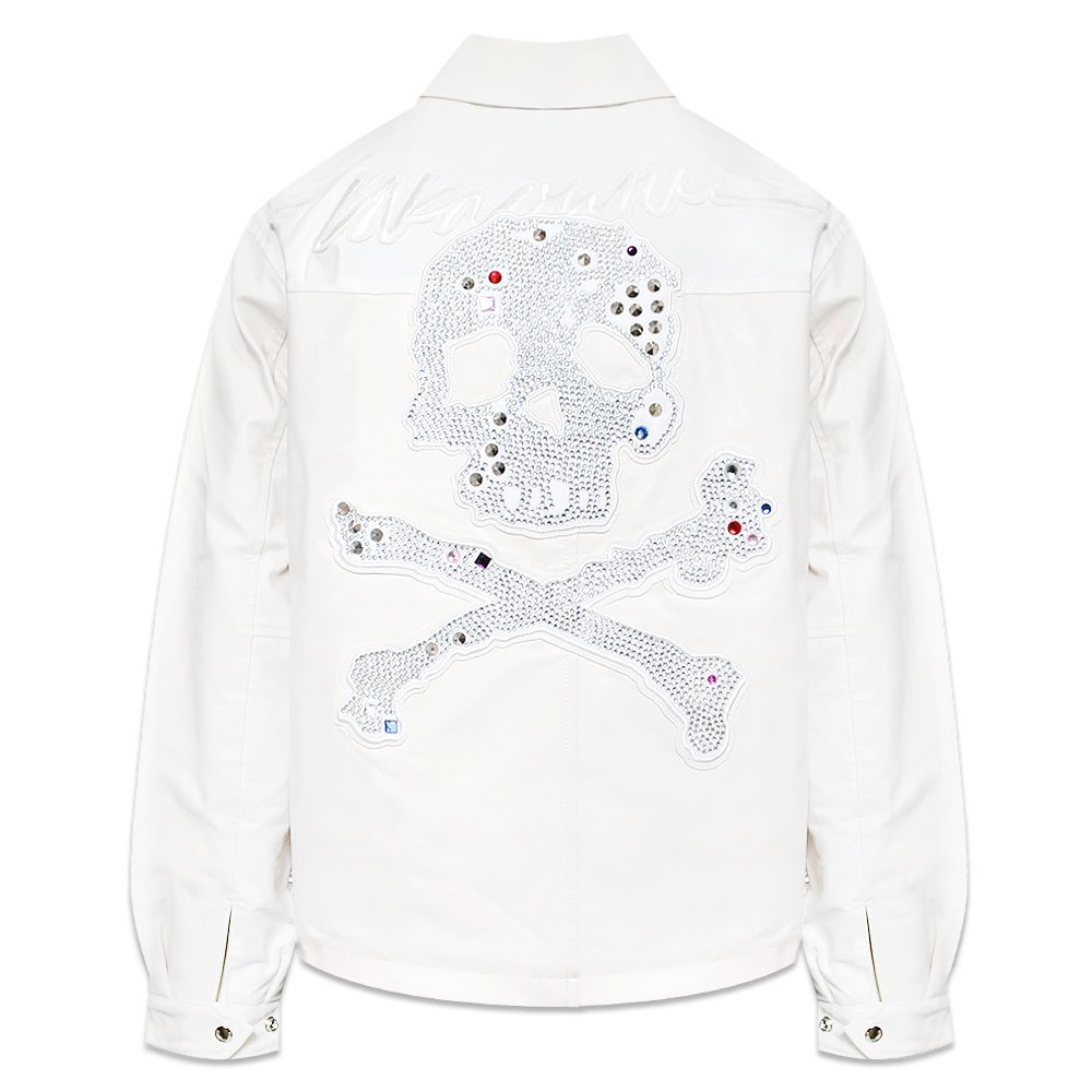 樂天商城 - UNKNOWN LONDON / Jewel Skeleton Leather Jacket