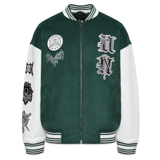 UNKNOWN LONDON / Unknown Snake Dagger Varsity Jacket UNKNOWN LONDON / Unknown Snake Dagger Varsity Jacket