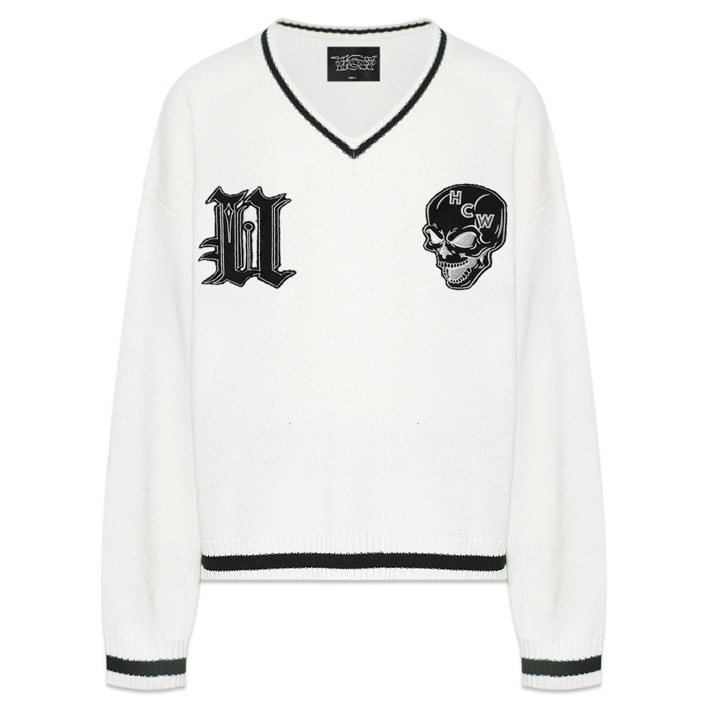UNKNOWN LONDON / HCW U&N Skull Knit Sweater