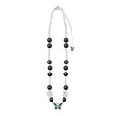 STUGAZI / Emerald Butterfly Black Angel Necklace