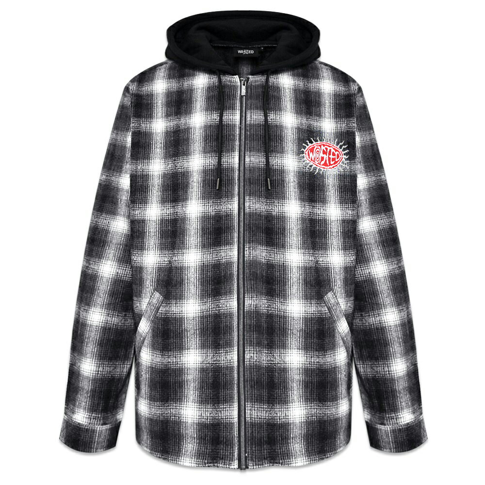 WASTED PARIS / Shadow Plaid Love Hooded Shirt