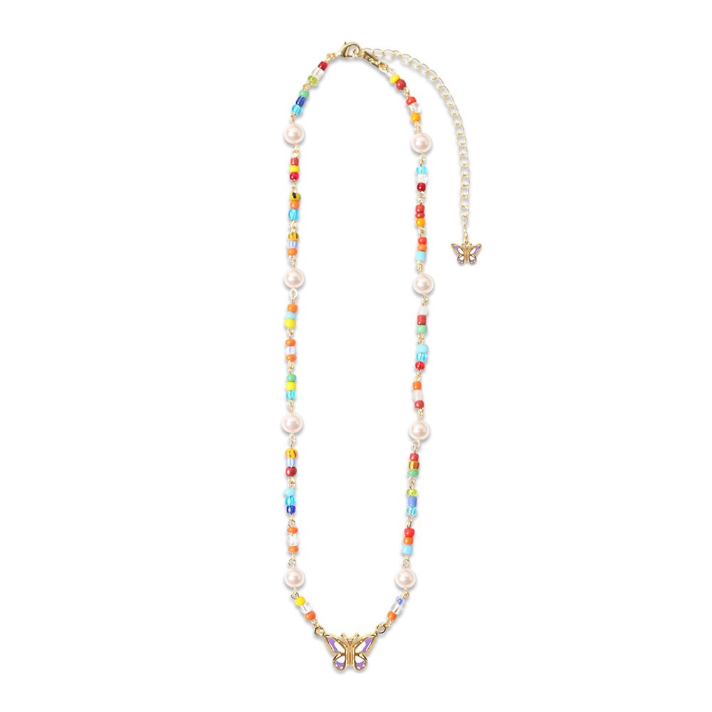 乐天商城 - STUGAZI / Exclusive Rainbow Beads Angel Necklace