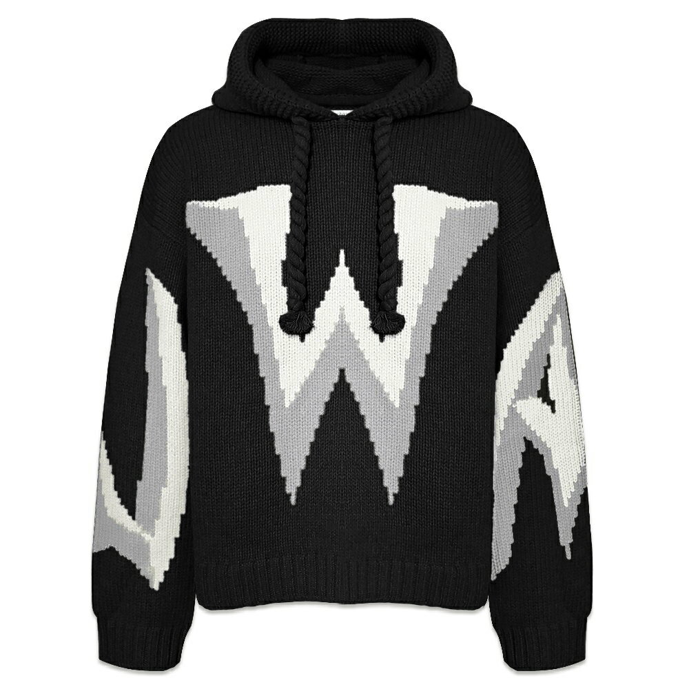 JW ANDERSON / Gothic Logo Chunky Hoodie