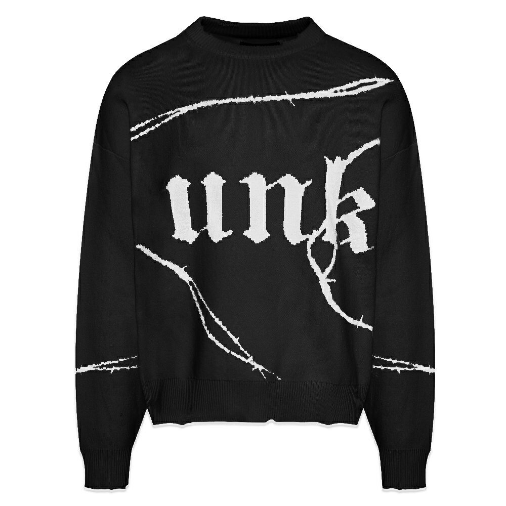 UNKNOWN LONDON / Barbed Wire Jacquard Knit