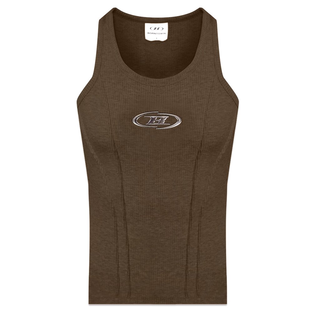 BORN TO WIN / Big Chrome B Logo Line Sleeveless