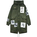 AS65 / Military Vintage Parka With Printed Patches