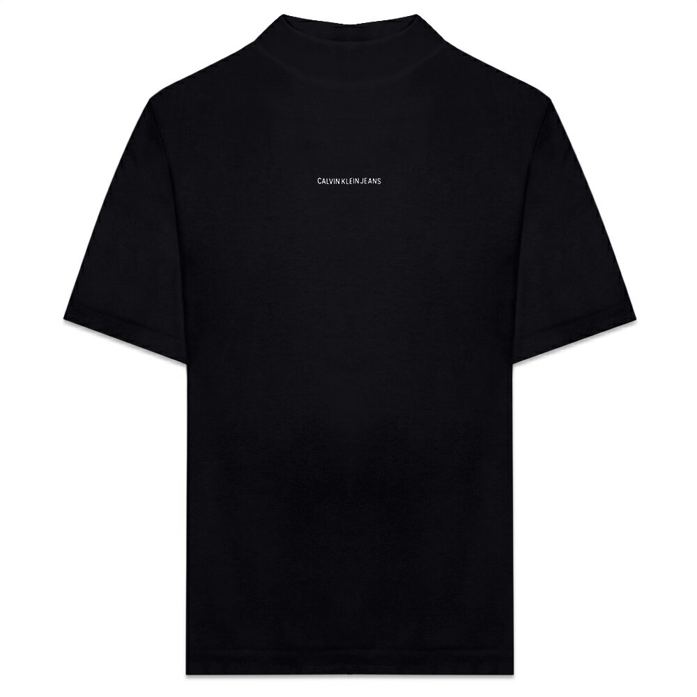 CALVIN KLEIN JEANS / Micro Branding Mock Neck Tee