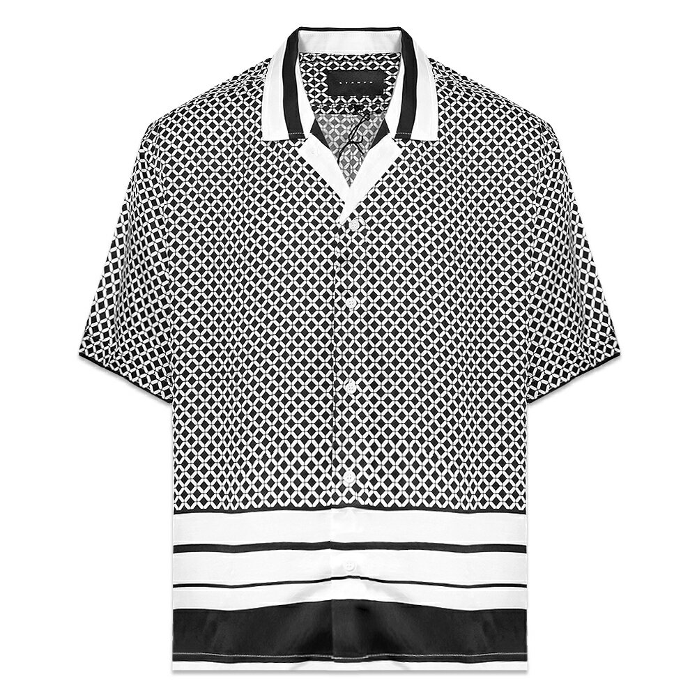 STAMPD / Geo Print Camp Collar Buttondown