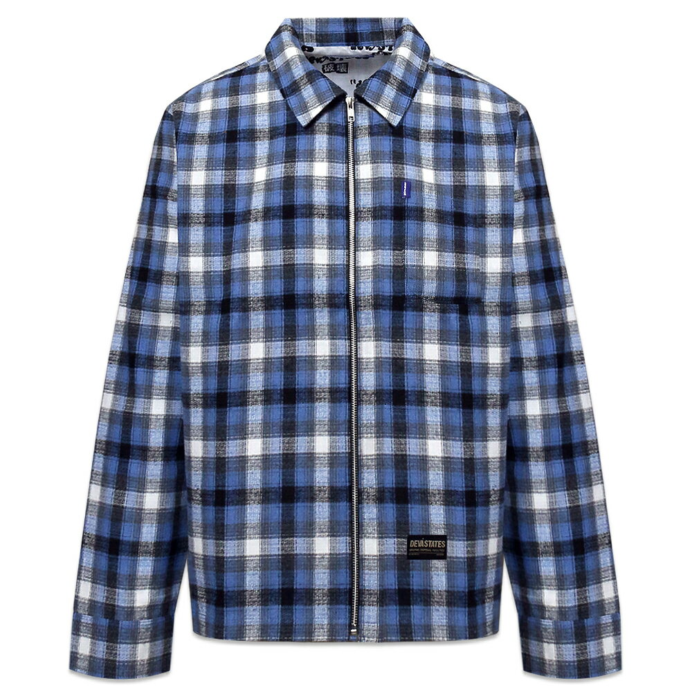 DEVA STATES / Malcolm Zip Up Flannel Over Shirt