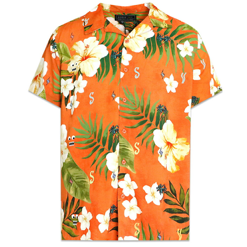 GUESS ~ J.BALVIN / Vibras Tropical Print Shirt