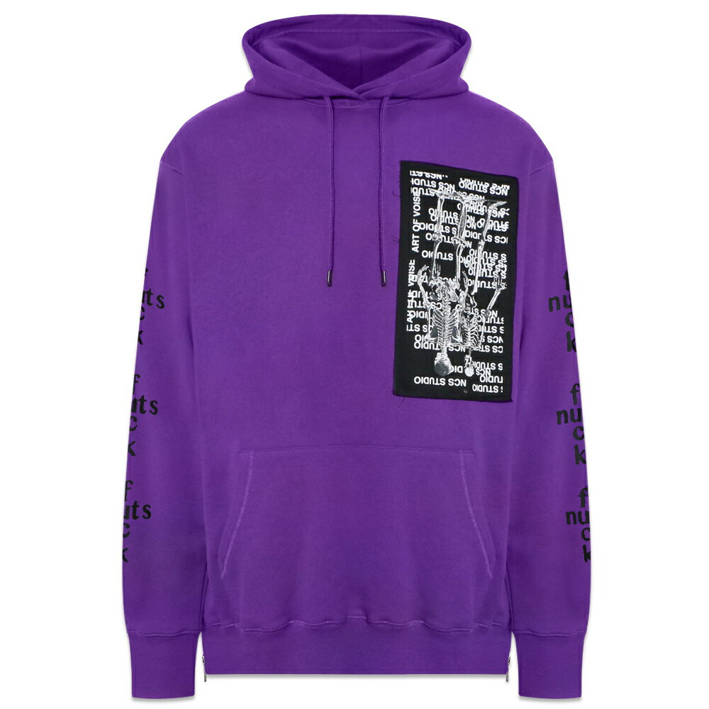 NOT COMMON SENSE (NCS) / Fuck Nuts Side Zip Hoodie