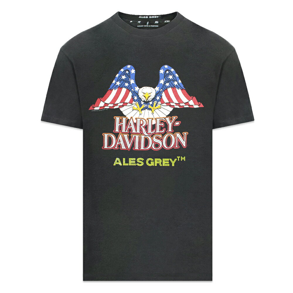 ALES GREY / Harley Davidson Repurposed Vintage Custom Tee