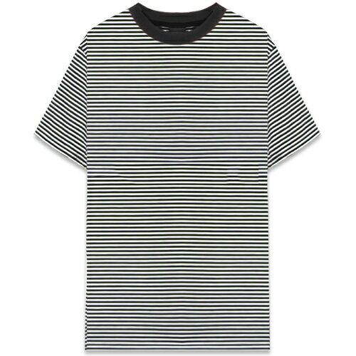 KNYEW / Rayon Striped Split Tee