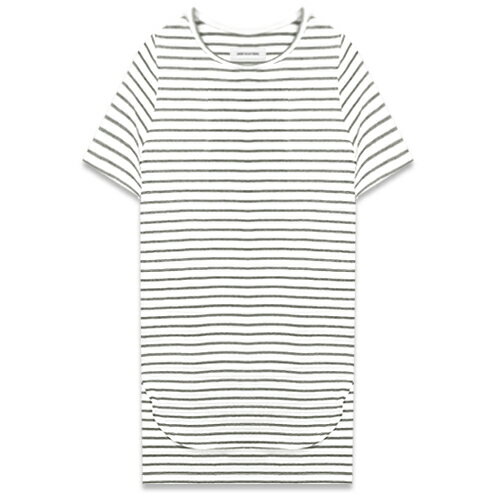 乐天商城 - ONEFOUREIGHT / Striped Long Tall Short Sleeve Tee