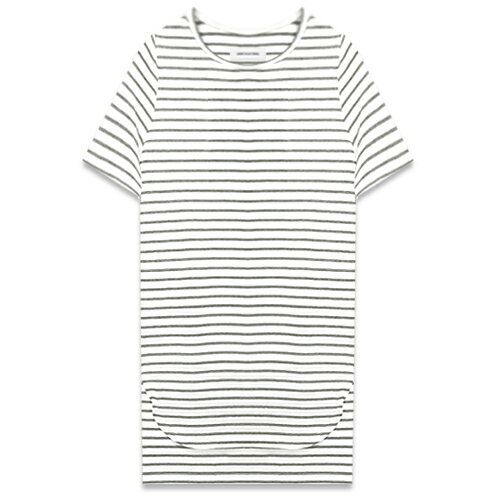 ONEFOUREIGHT / Striped Long Tall Short Sleeve Tee