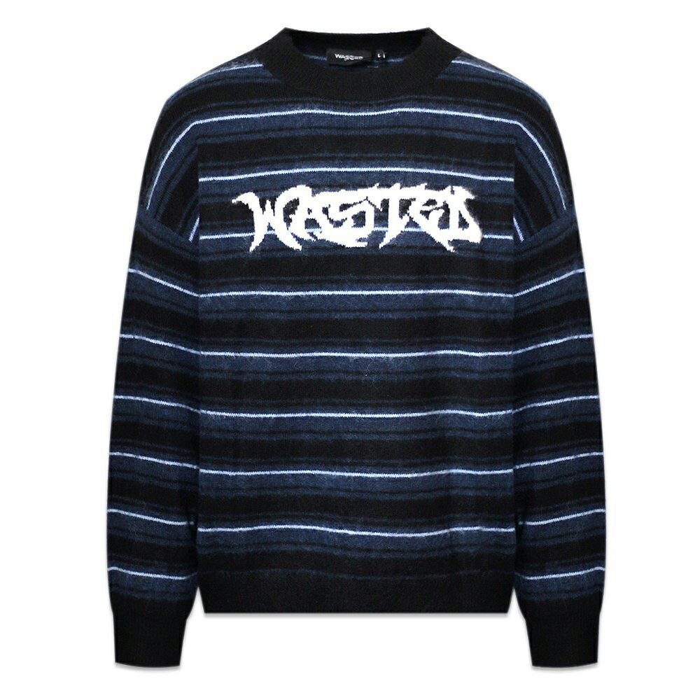 WASTED PARIS / Fuzzy Stripes Savage Sweater