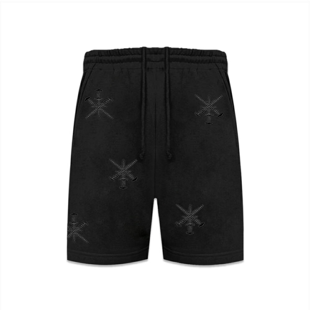 UNKNOWN LONDON / Dagger Embroidery Shorts