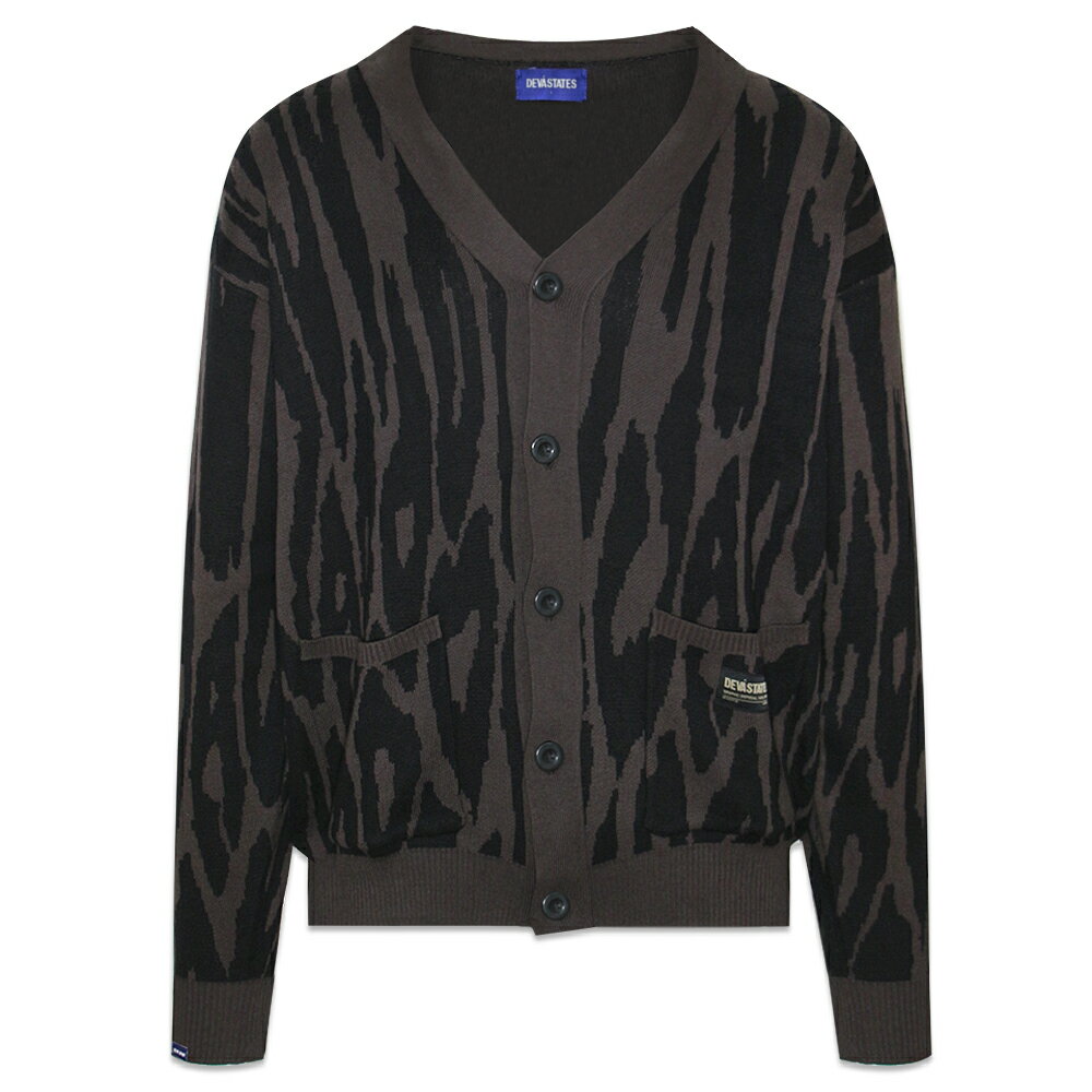 DEVA STATES / Pantera Jacquard Knit Cardigan